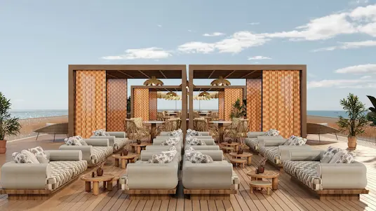 Sun Deck onboard AmaNubia overlooking the Nile River in Egypt