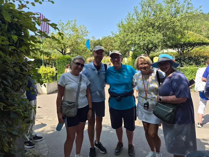 Andrea and Gary visiting Monet’s Garden at Giverny with fellow travellers during their Seine river cruise