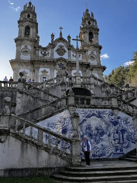 Sanctuary of Our Lady of Remedies and its Baroque staircase in Lamego, Douro Valley, Portugal