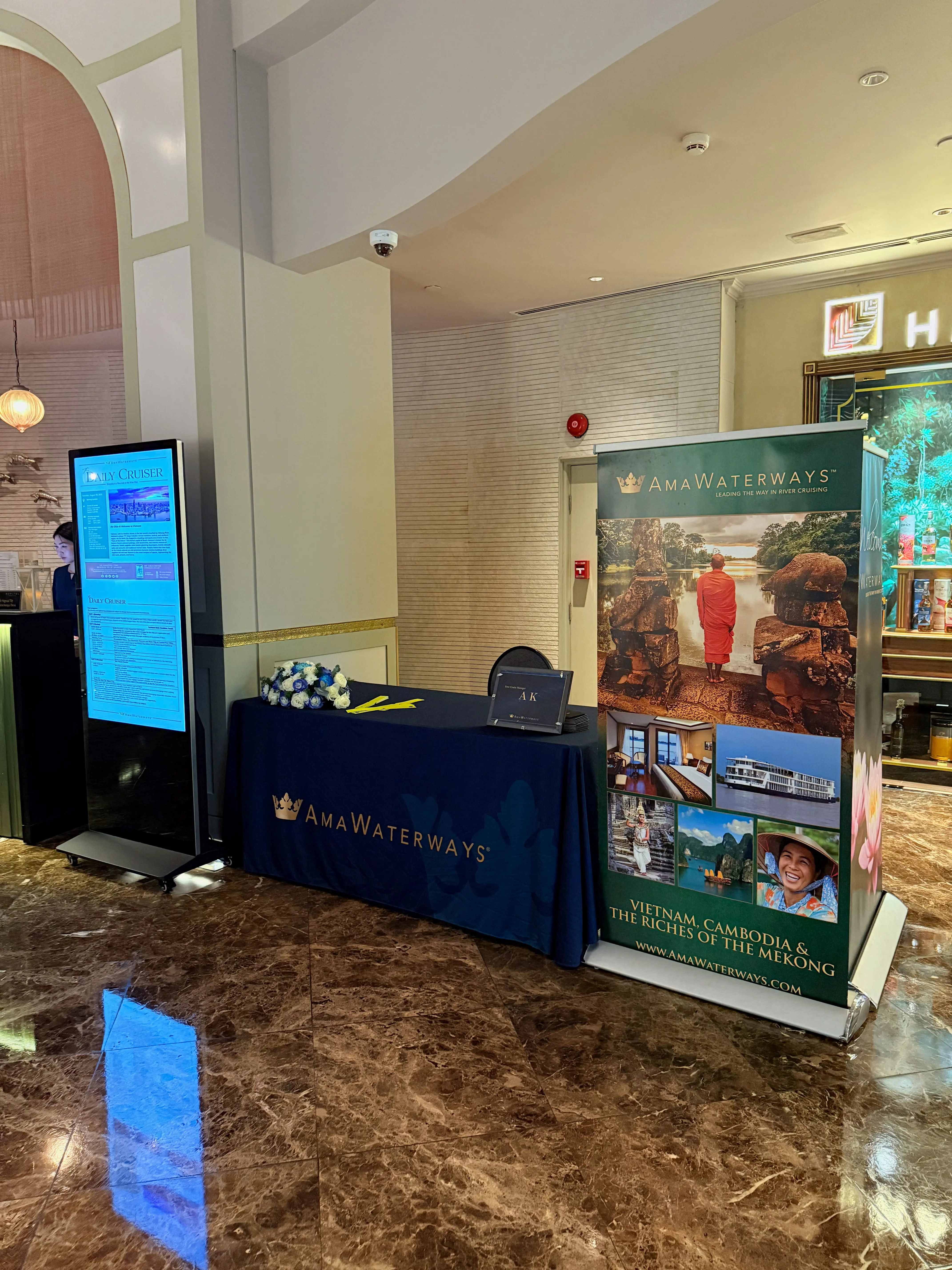 AmaWaterways Desk at Sofitel