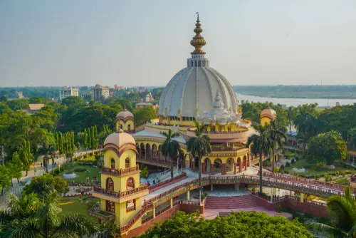 Temple complex in Mayapur, West Bengal on a Lower Ganges river cruise
