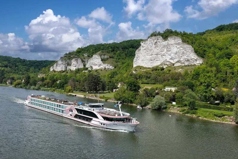 VIVA BEYOND river cruise ship sailing on the Seine in France