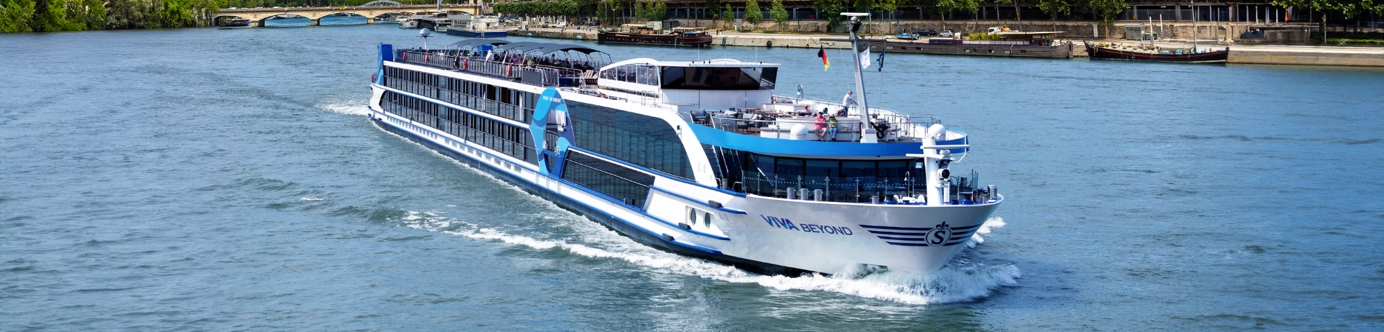 A VIVA ship sailing on the Seine